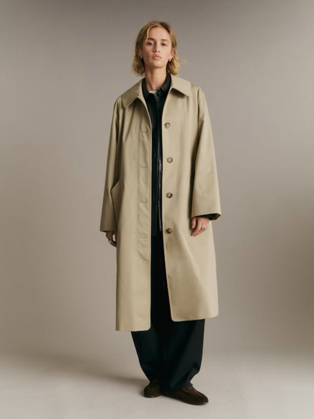 NWT Sézane Clyde Coat in Light Beige Size 4/36